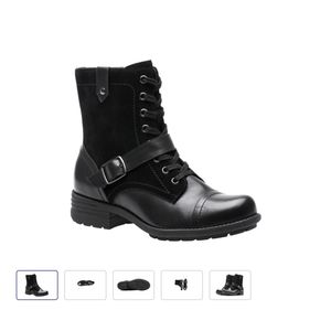 Abeo bio system black lace up booties sz 10